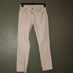 American Eagle White Khaki Skinny Pants